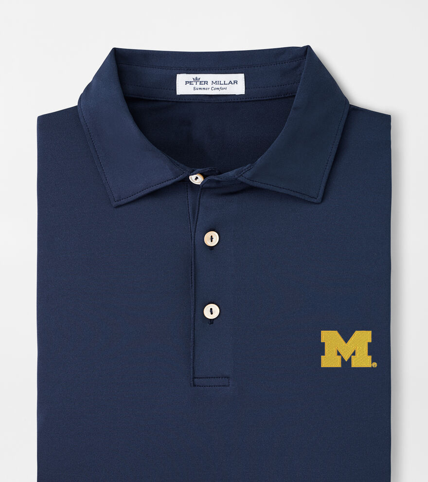 Michigan Solid Performance Jersey Polo (Sean Self Collar) image number 1