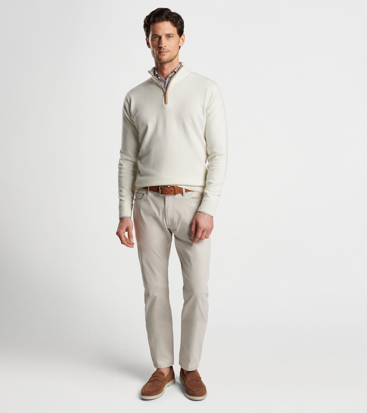 Artisian Crafted Cashmere Flex Quarter Zip Men s Pullovers Hoodies Peter Millar