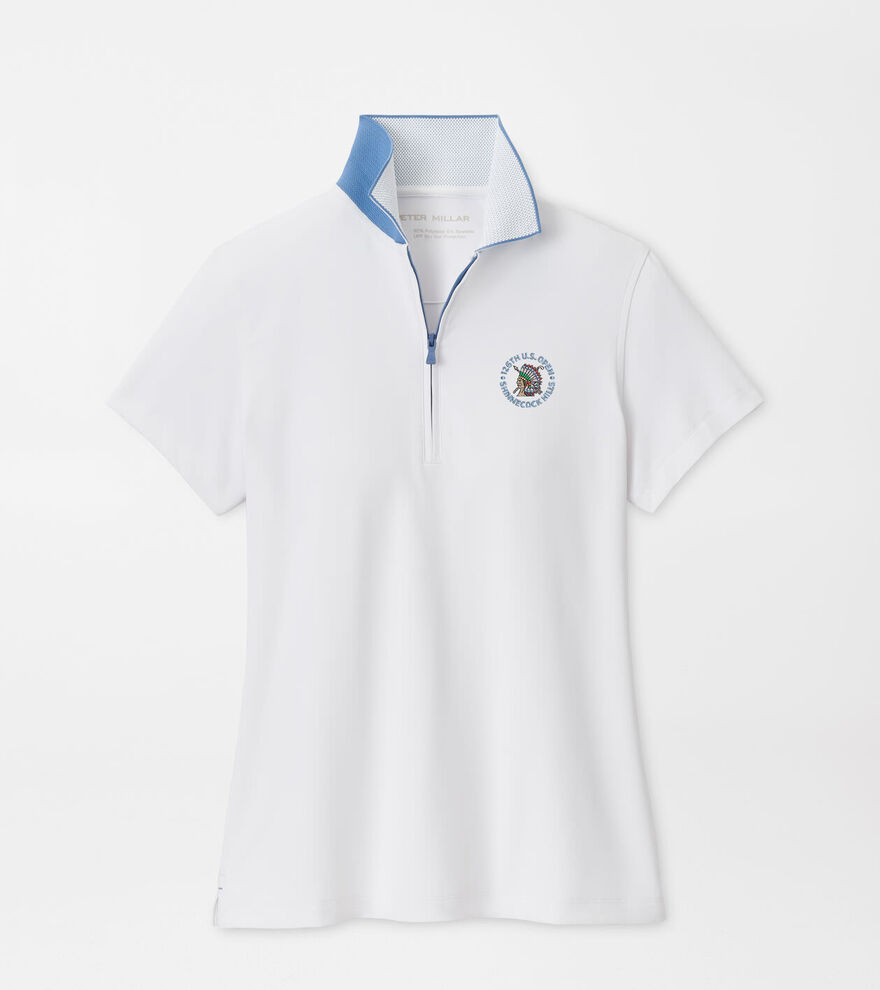 126th U.S. Open Keswick Zip Neck Short-Sleeve Polo image number 1
