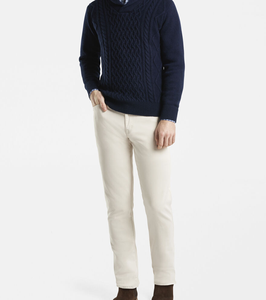 Cable Shawl Sweater image number 4