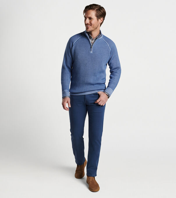 Layton Garment-Dyed Quarter-Zip