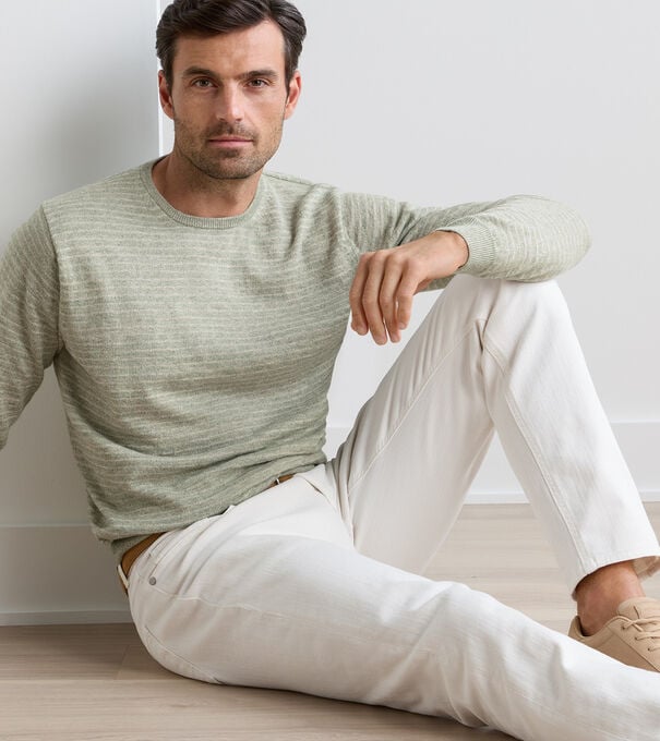 Linus Stripe Crewneck Sweater