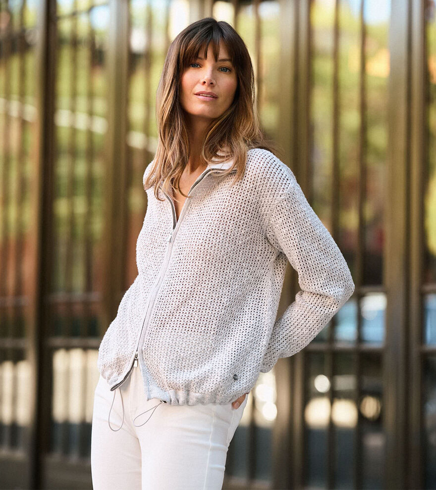 Emory Full-Zip Cardigan Sweater image number 6