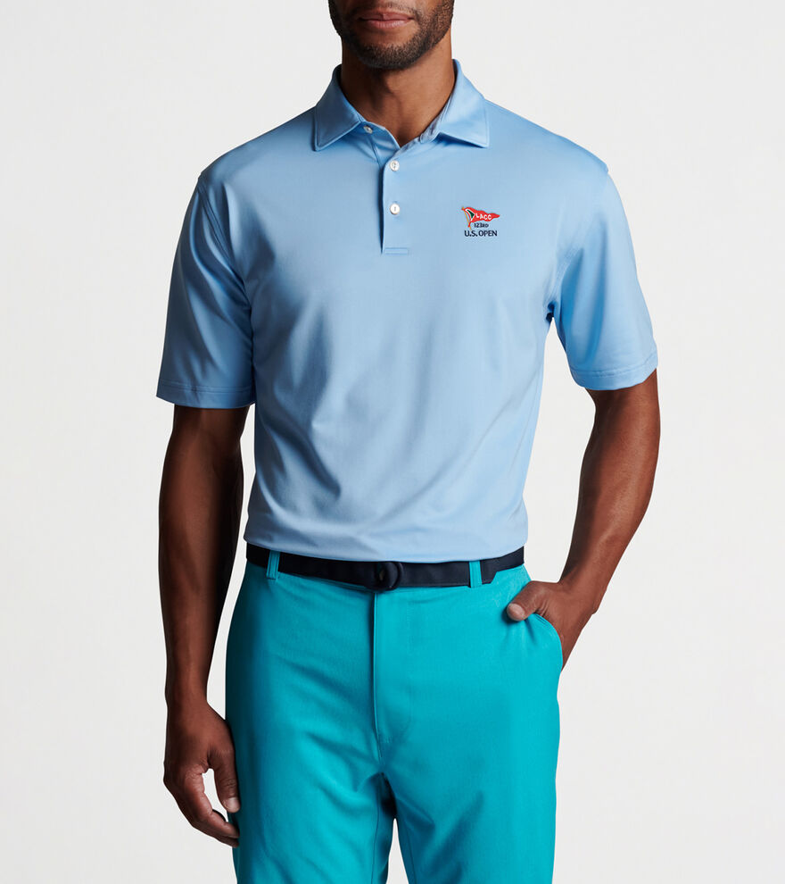 123rd U.S. Open Solid Performance Jersey Polo image number 3