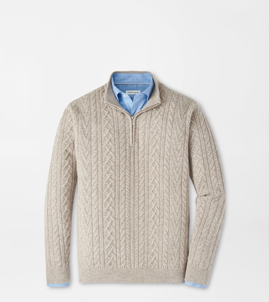 Crescent Ridge Cable Quarter-Zip Sweater - Alternate Image 1