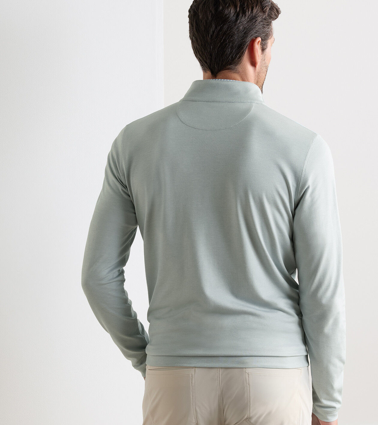 Albatross Cotton-Blend Piqué Quarter-Zip | Men's Pullovers | Peter
