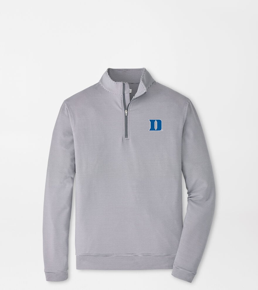 Duke University Perth Sugar Stripe Performance Quarter-Zip image number 1