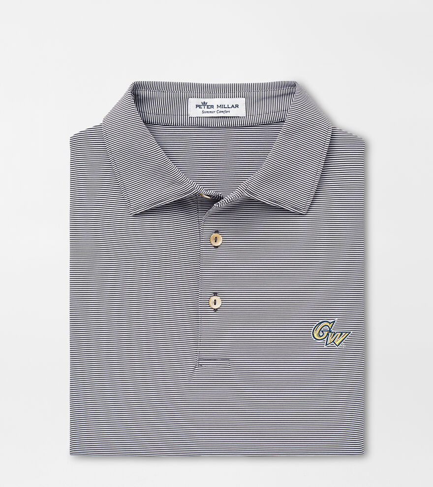 George Washington U Jubilee Stripe Performance Polo image number 1