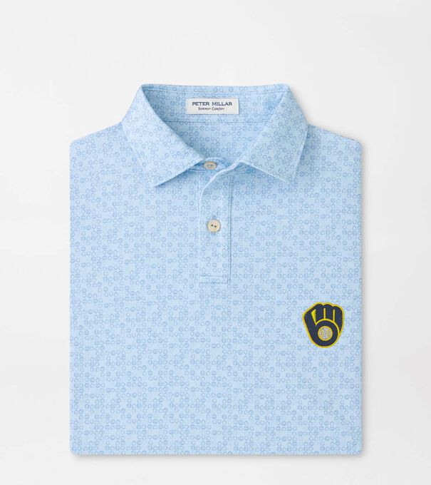 Milwaukee Brewers Bases Loaded Youth Performance Jersey Polo