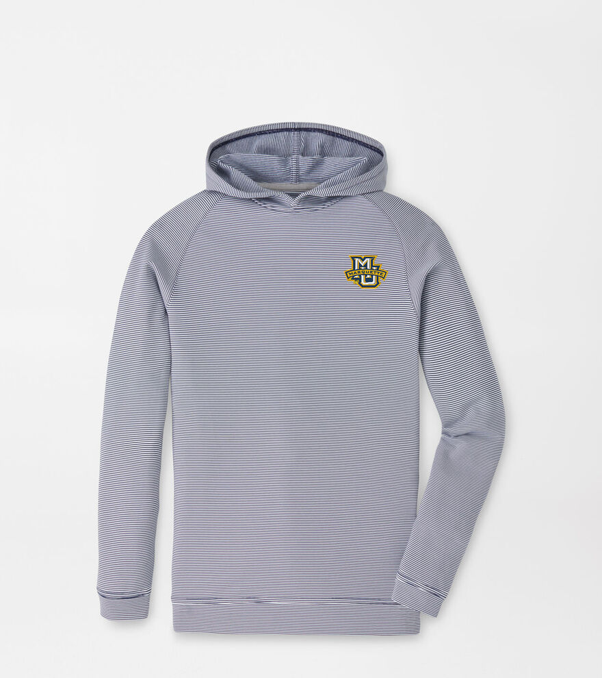 Marquette Pine Youth Sugar Stripe Performance Hoodie