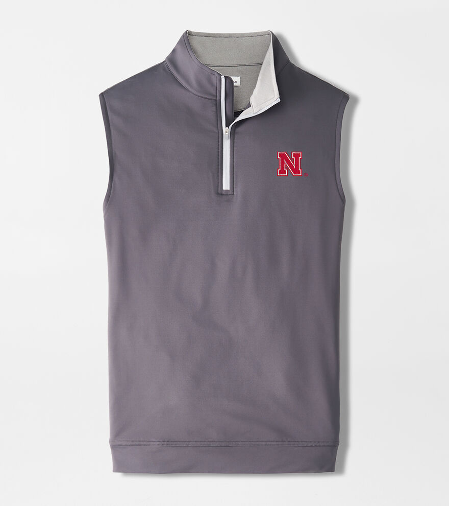 Nebraska Galway Stretch Loop Terry Quarter-Zip Vest image number 1