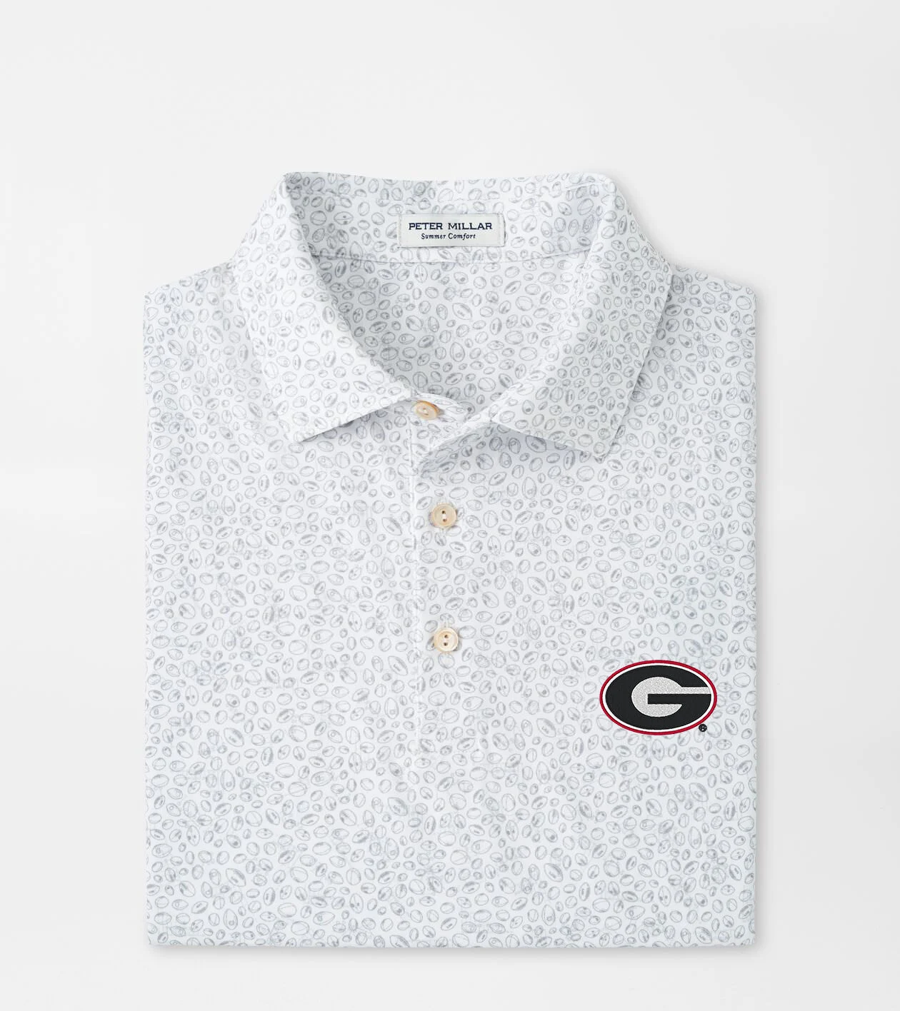 Georgia Blitz Performance Jersey Polo Men s Collegiate Apparel Peter Millar