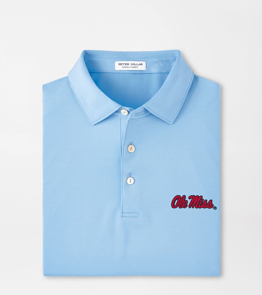 Ole Miss Solid Performance Jersey Polo image number 2