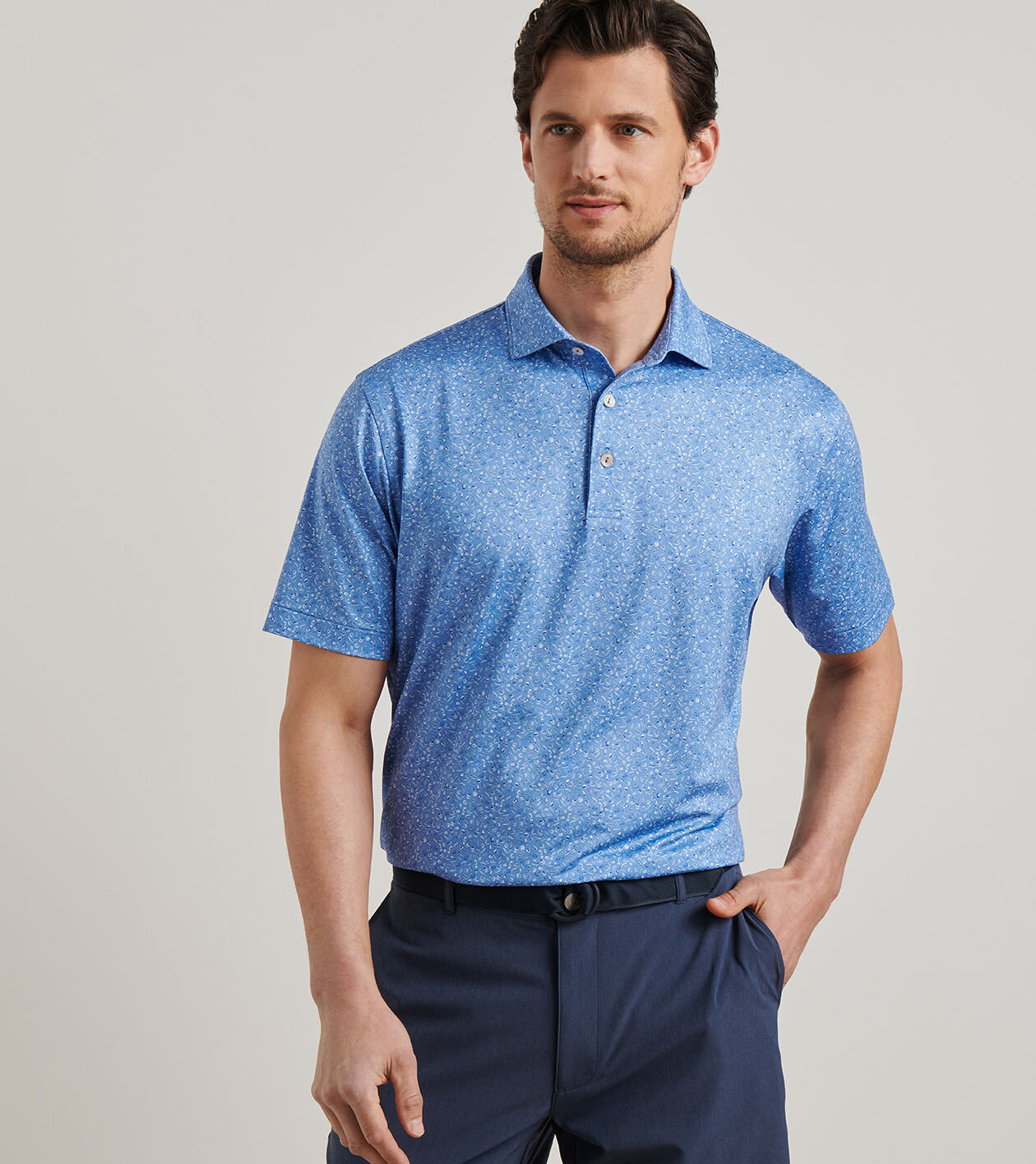 Champagne And Caviar Performance Jersey Polo | Men's Polos