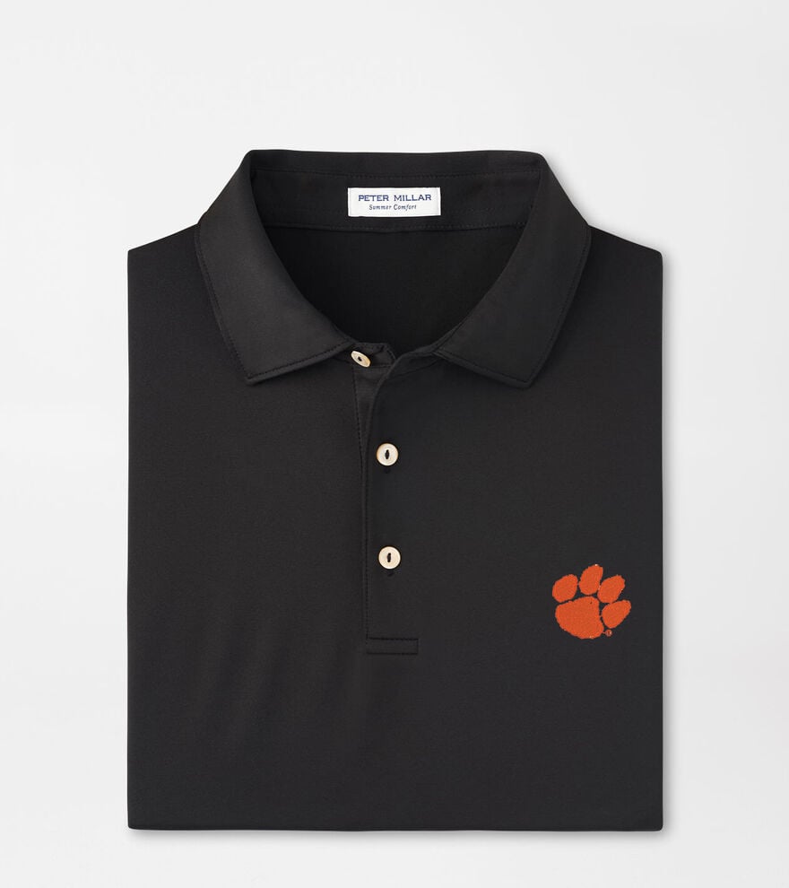 Clemson Solid Performance Jersey Polo image number 2