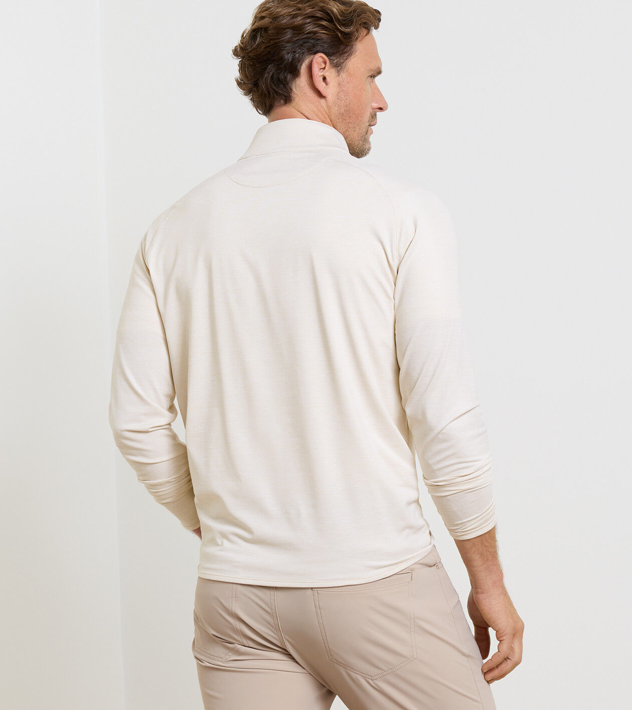 Stealth Stripe Performance Quarter-Zip | Men's Pullovers | Peter
