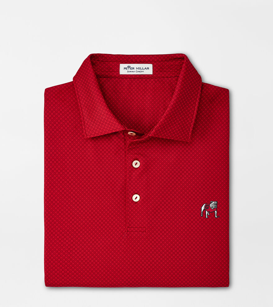 Georgia Standing Bulldog Dolly Performance Jersey Polo image number 1