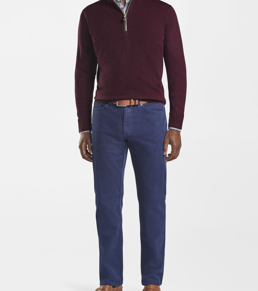 Crown Soft Nappa Trim Quarter-Zip image number 4