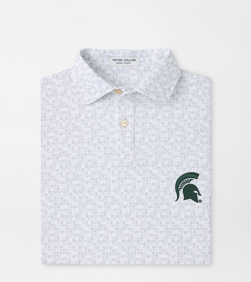 Michigan State Spartans Bases Loaded Youth Performance Jersey Polo image number 1