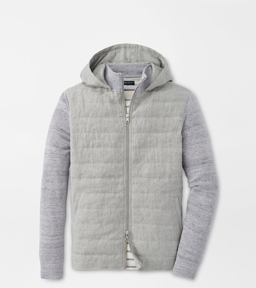 Journeyman Linen Hooded Bomber Men's Jackets & Coats Peter Millar