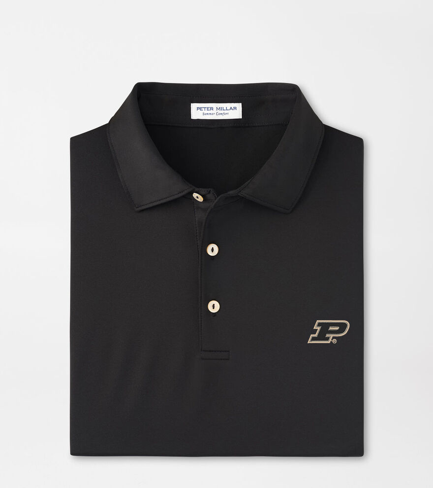 Purdue Solid Performance Jersey Polo image number 1