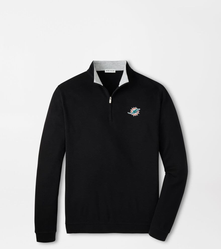 Miami Dolphins Crown Comfort Quarter-Zip Pullover image number 1