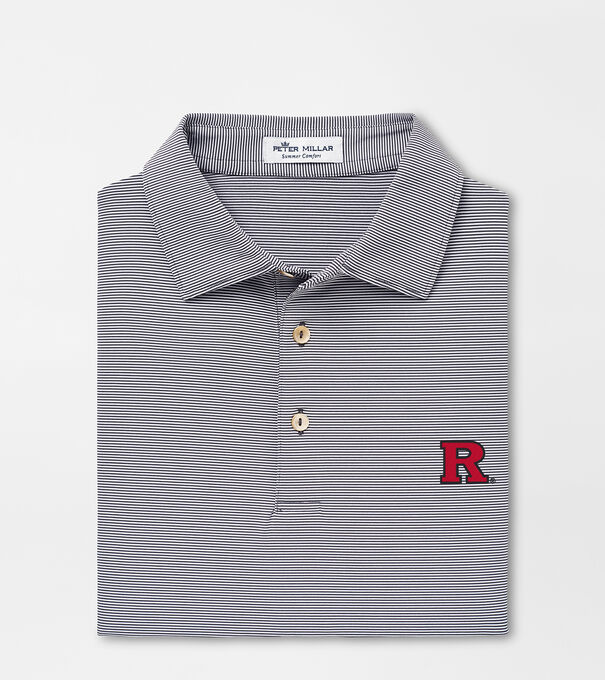 Rutgers Jubilee Stripe Performance Polo