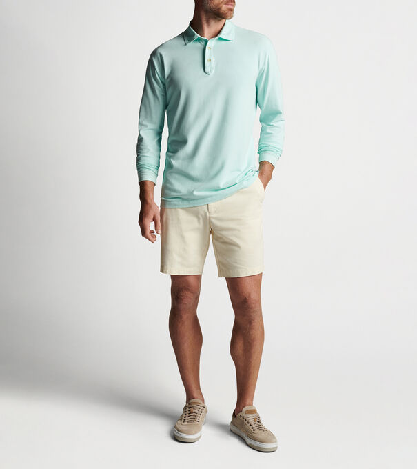 Lava Wash Jersey Long-Sleeve Polo