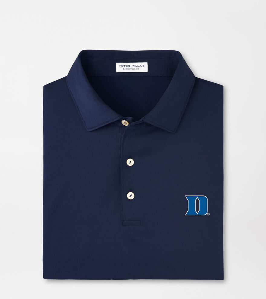 Duke University Solid Performance Jersey Polo