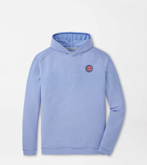 Chicago Cubs Pine Sugar Stripe Performance Hoodie