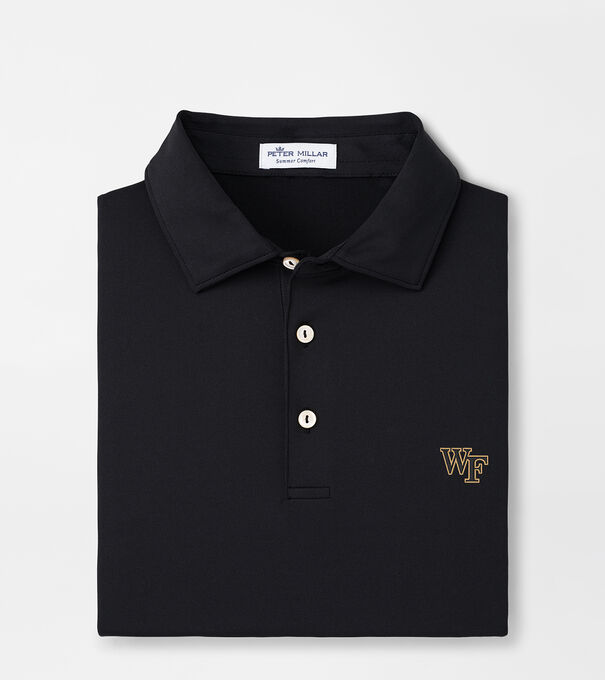 Wake Forest Solid Performance Jersey Polo (Sean Self Collar)