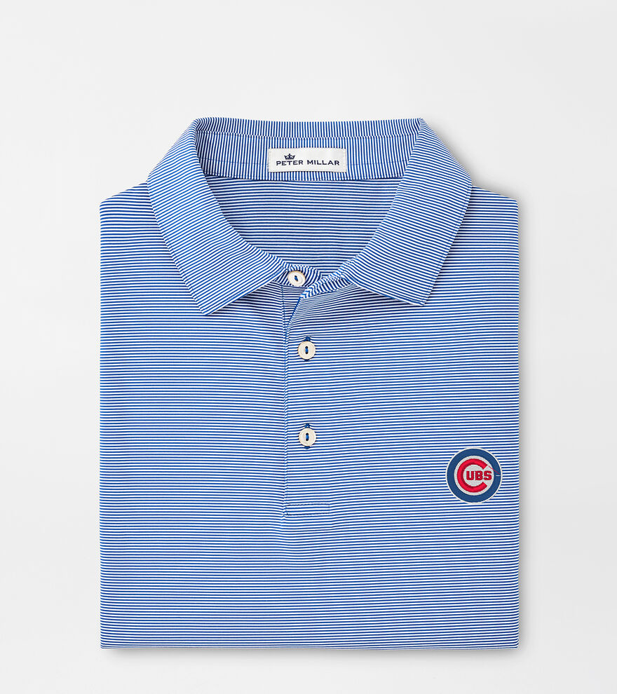 Chicago Cubs Jubilee Stripe Performance Polo