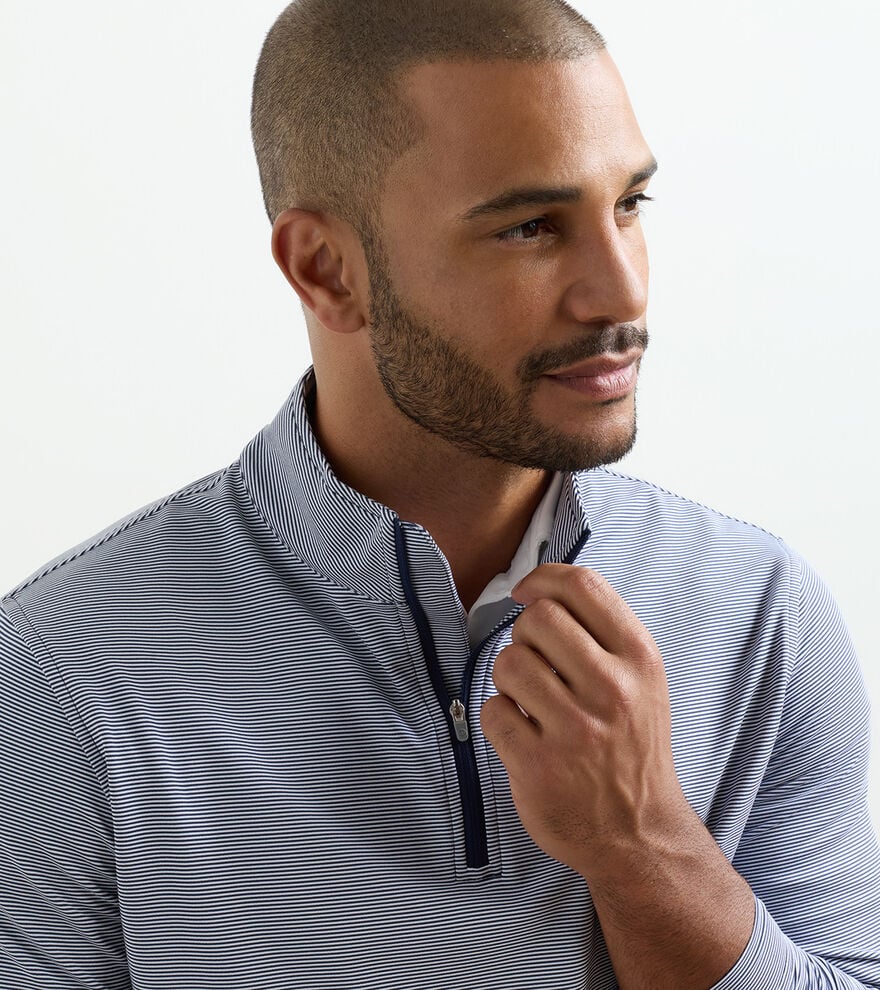 Perth Sugar Stripe Performance Quarter-Zip image number 5