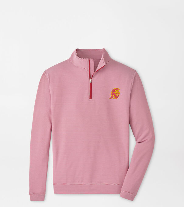 USC Trojan Perth Sugar Stripe Performance Quarter-Zip