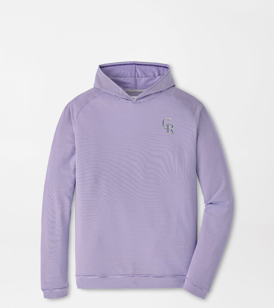 Colorado Rockies Pine Sugar Stripe Performance Hoodie image number 1