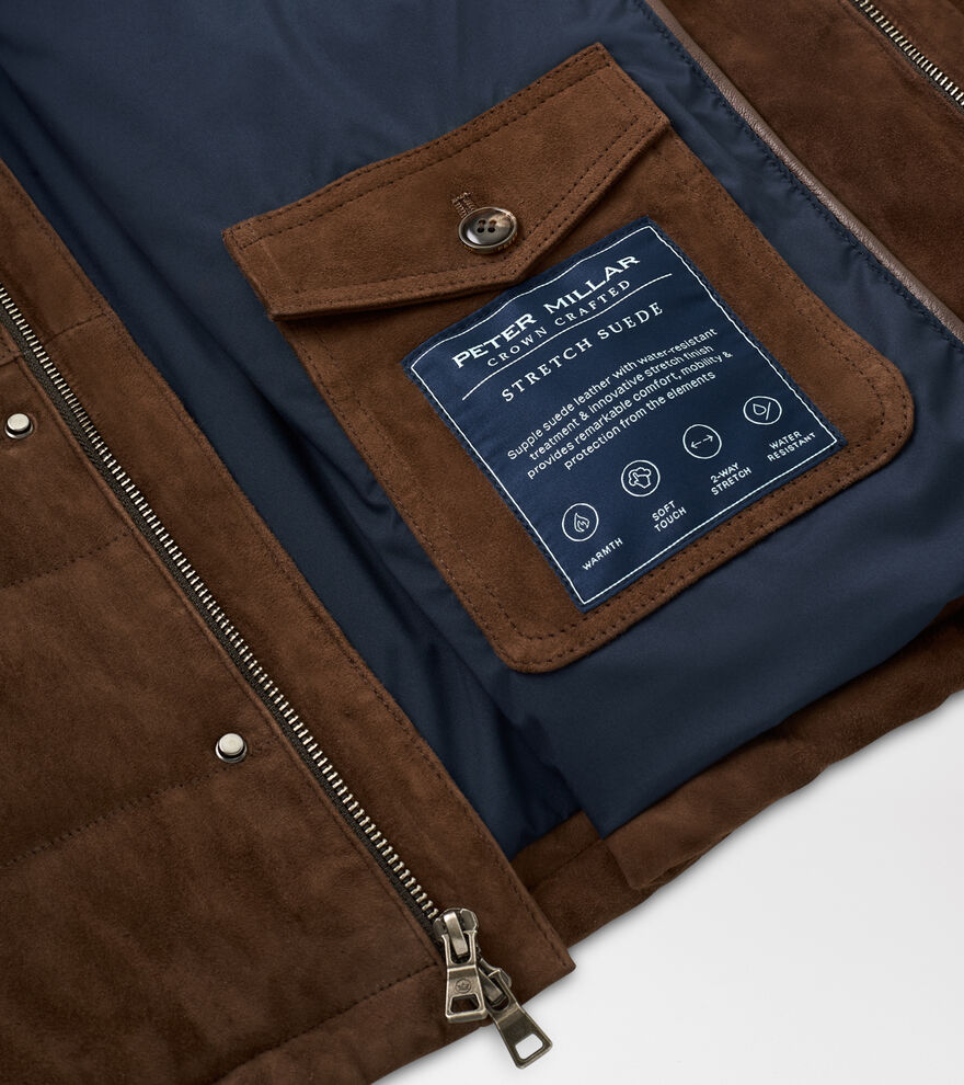 Excursionist Flex Suede Hooded Bomber image number 6
