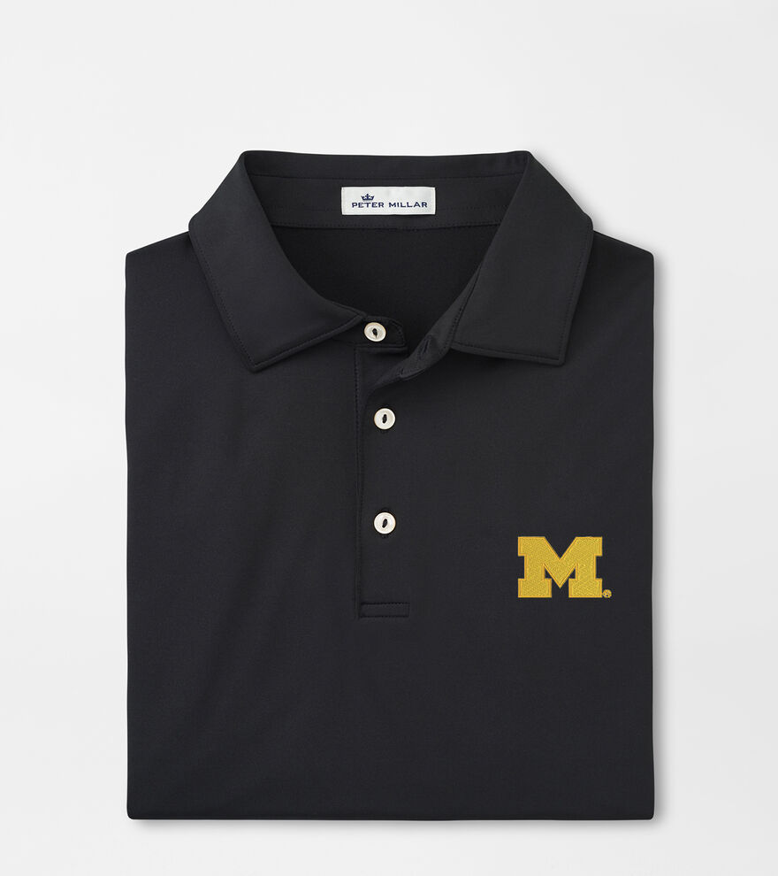 Michigan Solid Performance Jersey Polo image number 1