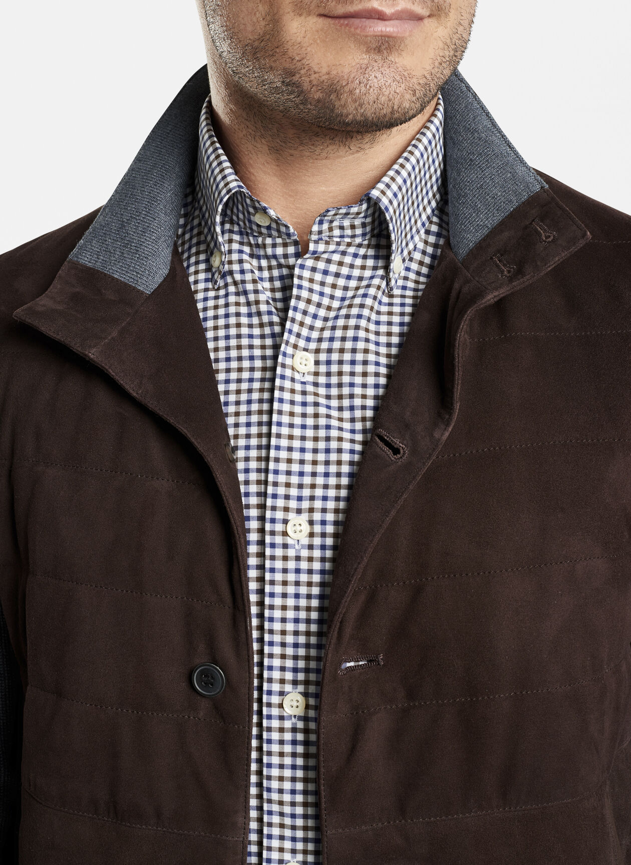 生まれのブランドで Suede Hybrid Cardigan | Peter Millar トップス