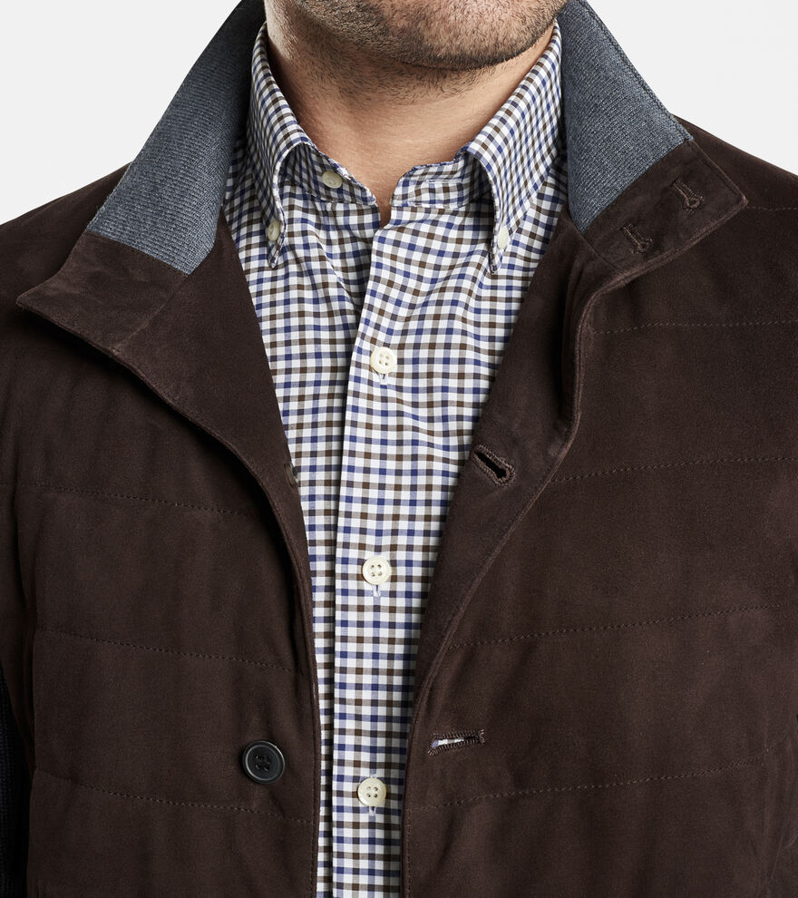 Suede Hybrid Cardigan image number 5