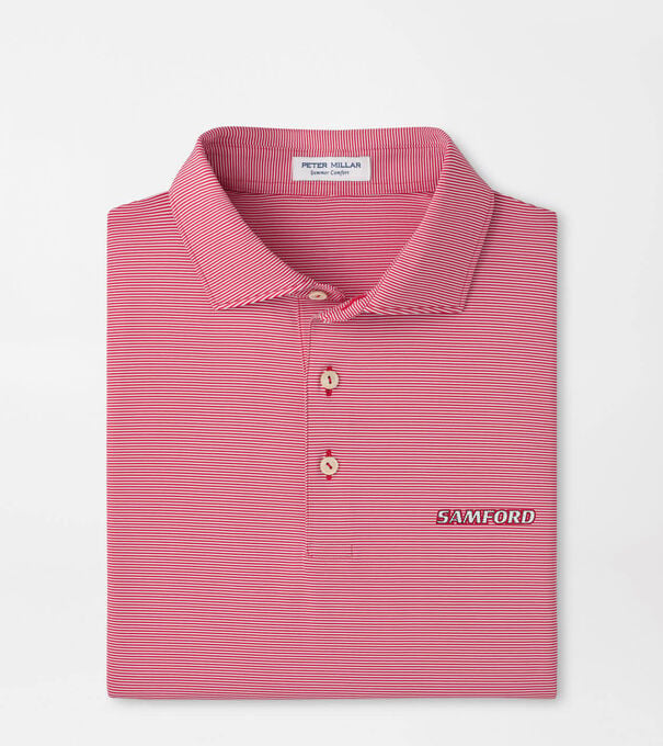 Samford Jubilee Stripe Performance Polo