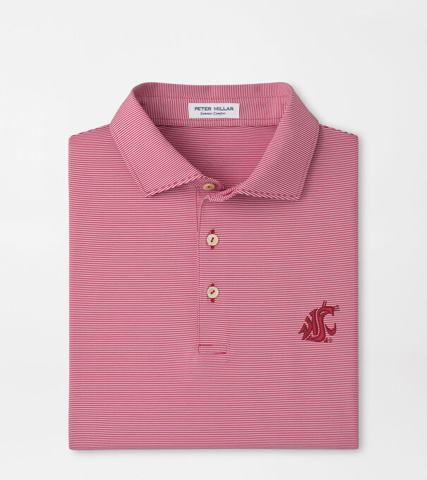 Washington State Jubilee Stripe Performance Polo