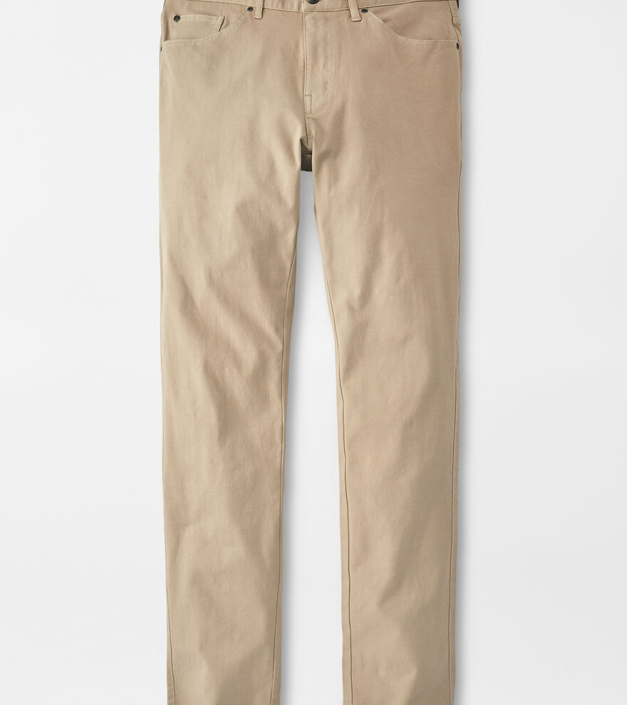 Four-Way Stretch Canvas Five-Pocket Pants