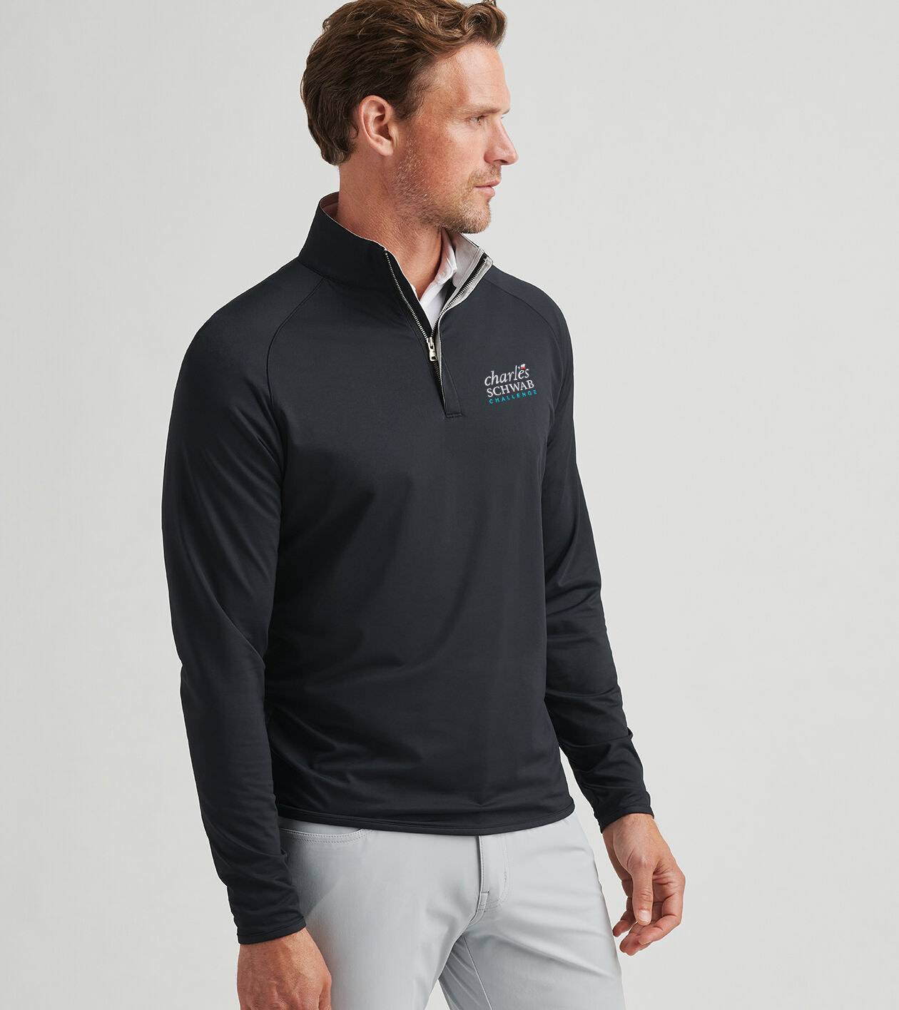 Charles Schwab Challenge Stealth Performance Quarter-Zip | Charles Schwab  Challenge Apparel | Peter Millar