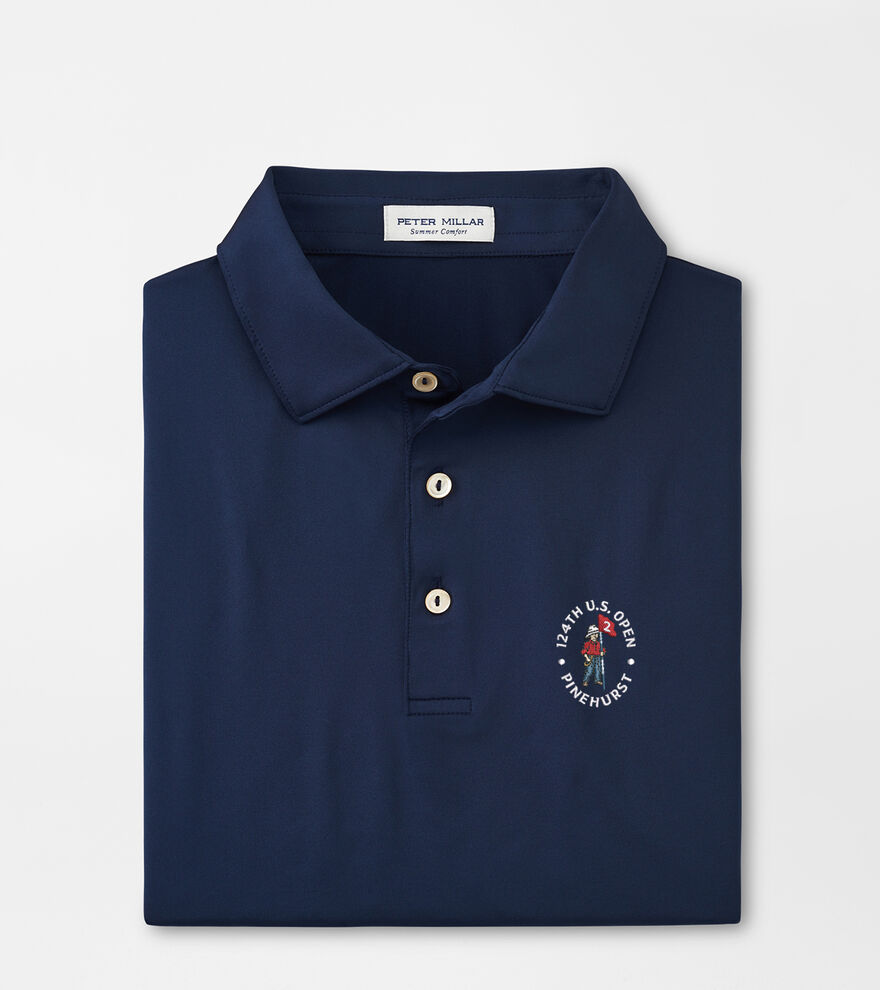 124th U.S. Open Solid Performance Jersey Polo image number 1