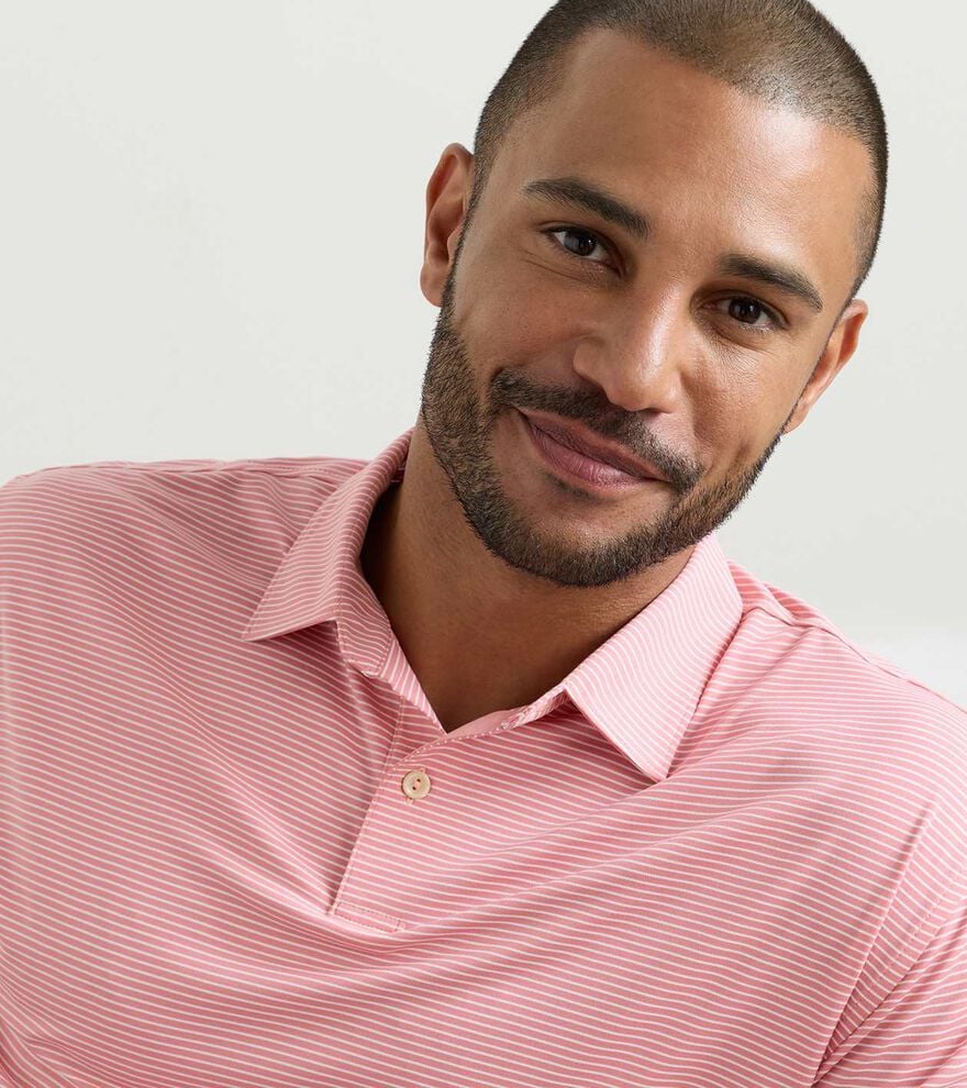 Featherweight Stripe Performance Polo image number 4