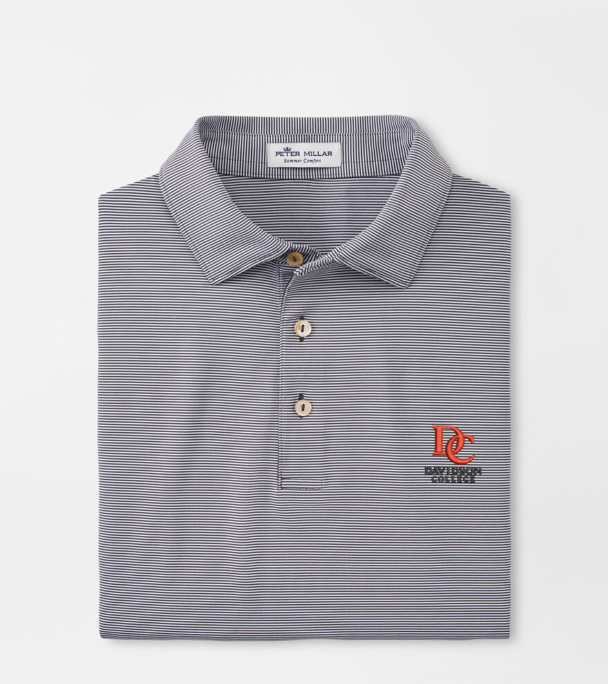 Davidson Jubilee Stripe Performance Polo image number 1
