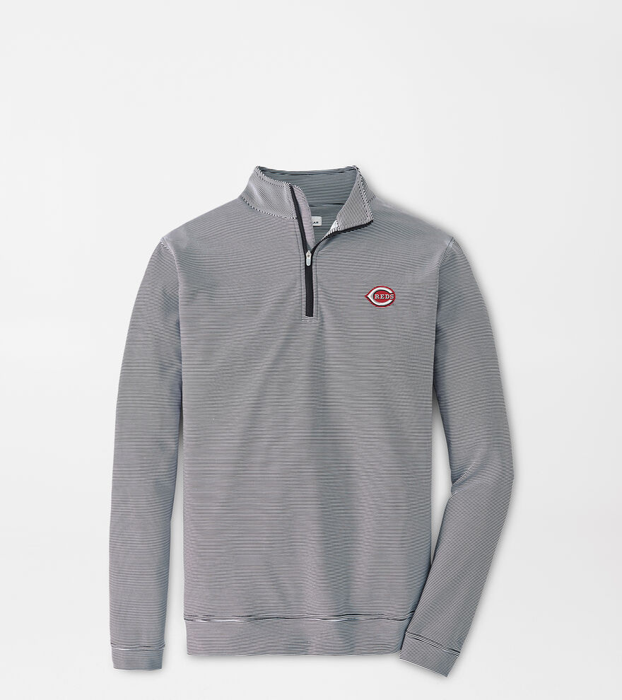Cincinnati Reds Perth Sugar Stripe Performance Quarter-Zip image number 1