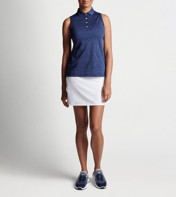 Sleeveless Banded Button Polo