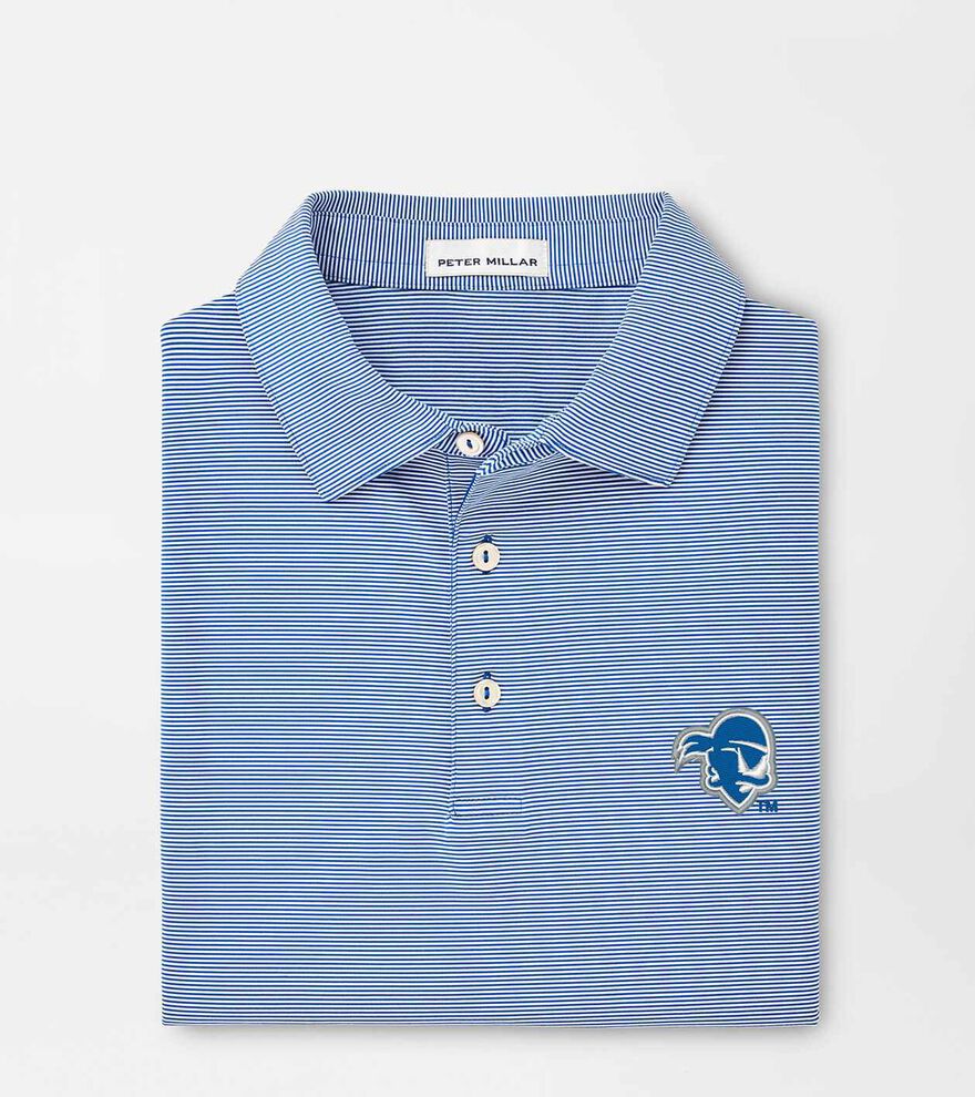 Seton Hall Jubilee Stripe Performance Polo