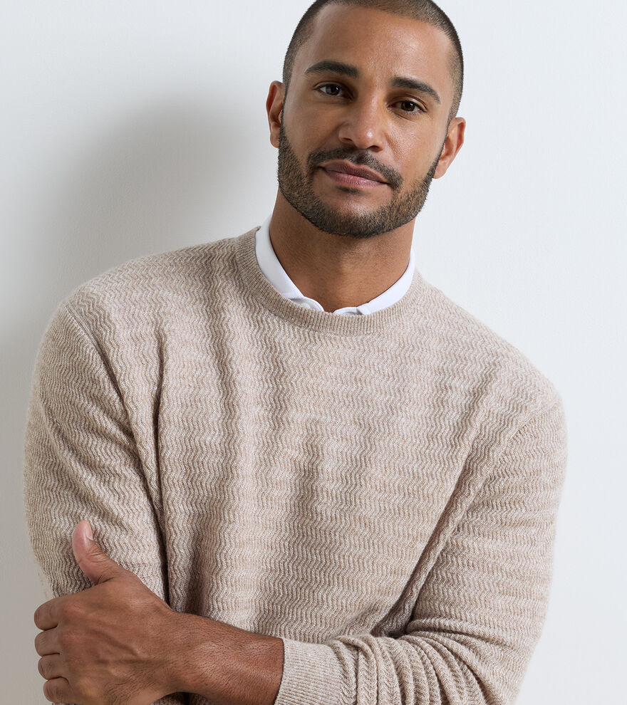 Crosswinds Textured Crewneck Sweater image number 4